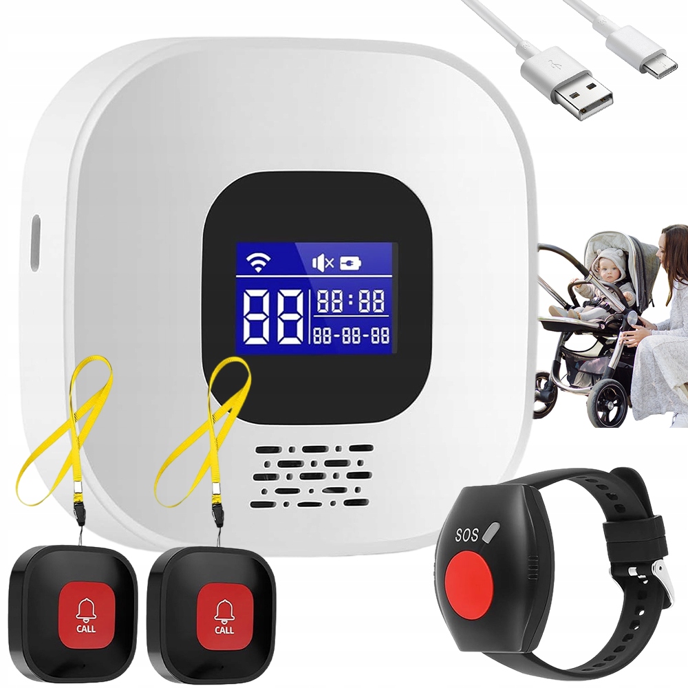Moderní Alarm Omáčka Ovládání Aplikací 2 Tlačítka Ovládání Hlasitosti