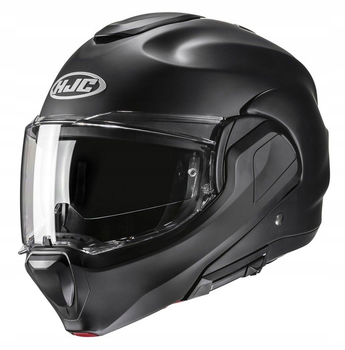 Hjc F100 Solid Semi Flat Black čeľusťová prilba s blendou čierna matná L