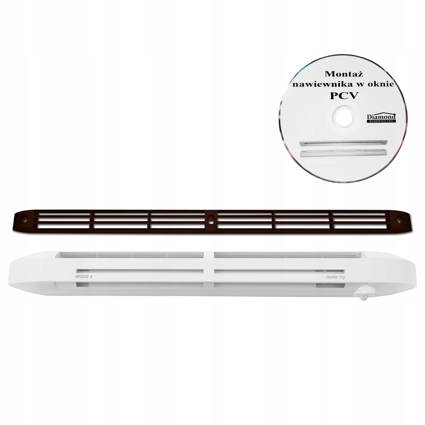 Nawiewnik ISOLA HY PLUS CIEMNY BRĄZ/BIAŁY