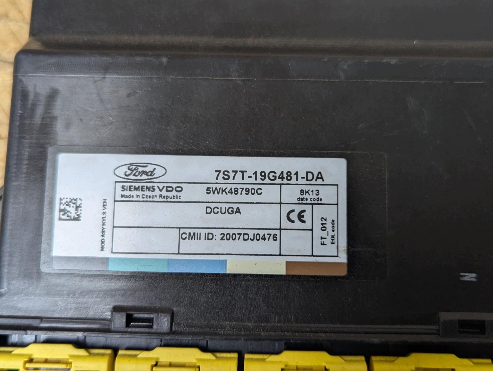 Unité commande confort Ford Mondeo 4 2008 7S7T-19G481-DA