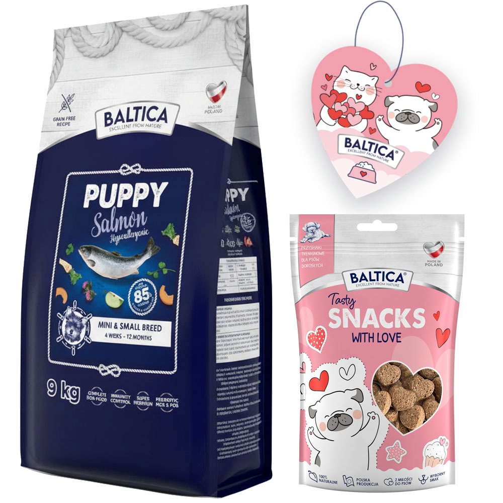Baltica Puppy Salmon Dla Szczeniąt Małe Rasy Xs/s 9KG Hipoalergiczna Karma
