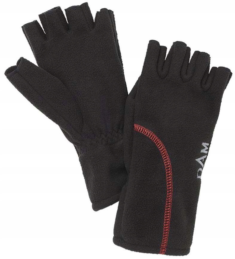 Rękawice Dam Windproof Half Finger Black L Rozmiar: Large (L)