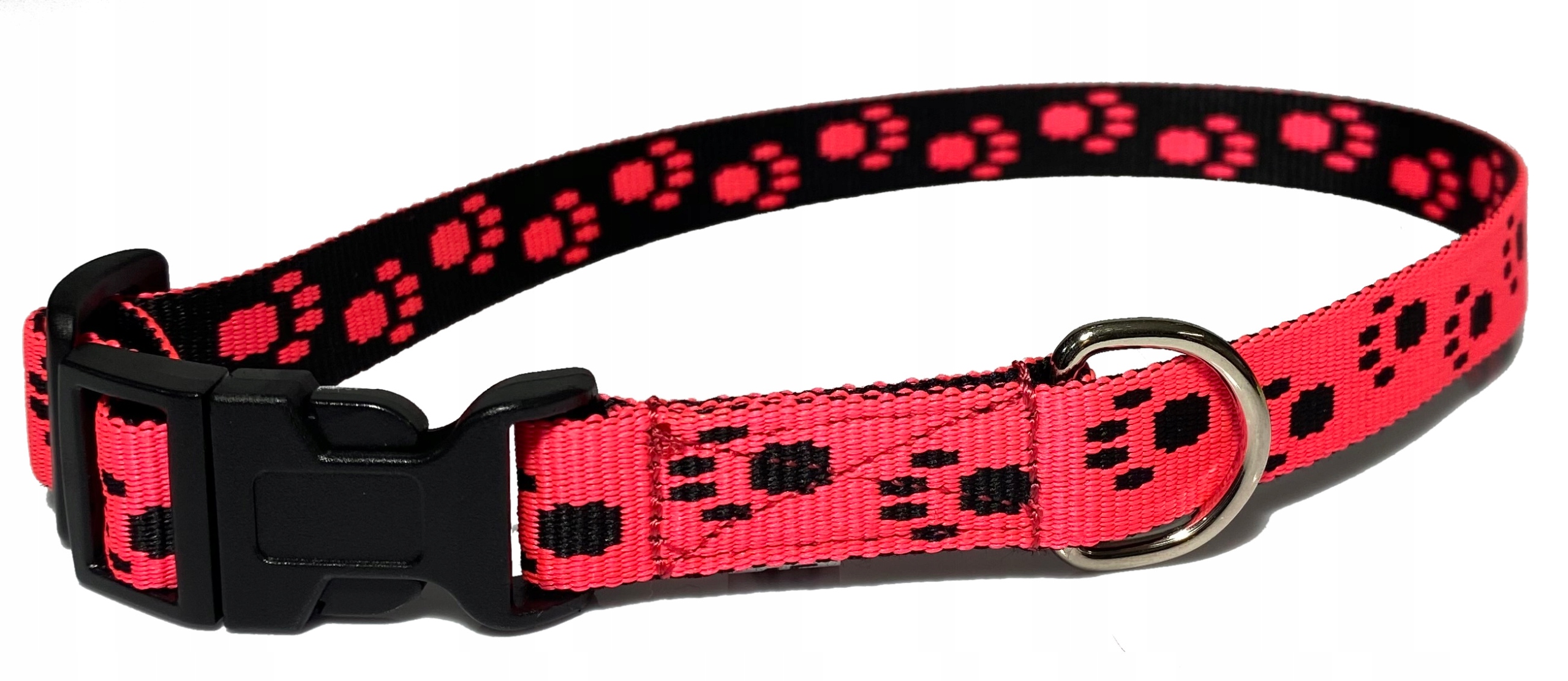 

Obroża Dla Psa Regulowana 28-45CM/ 16MM Łapki Neon