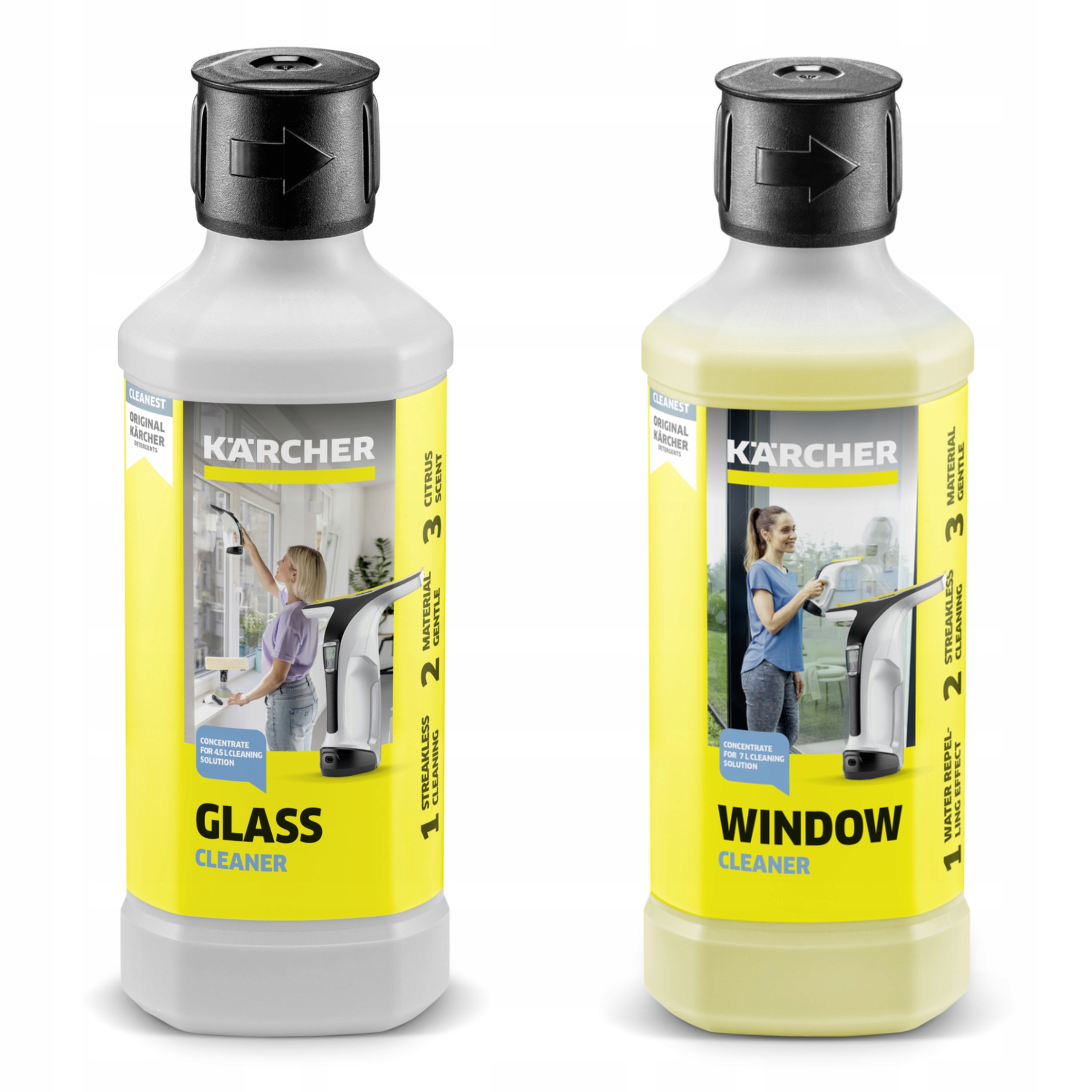Płyny do mycia okien szyb luster KARCHER RM 500 + RM 503 do urządzeń WV