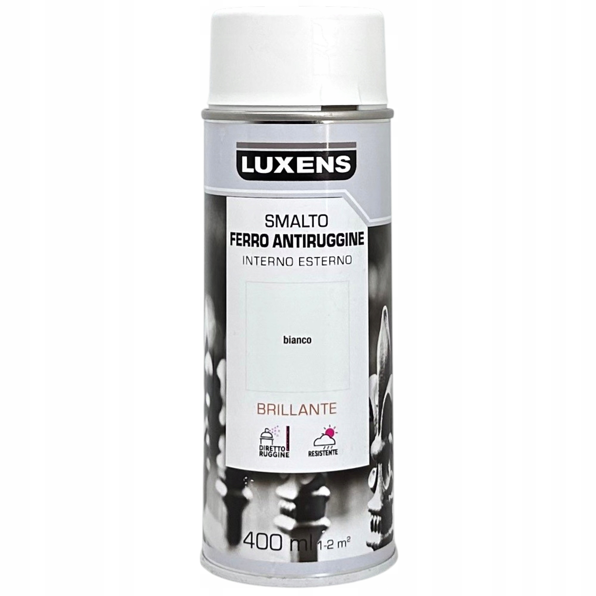 Luxens Lakier antykorozyjny Spray 400ml bezpośrednio na rdzę Biały