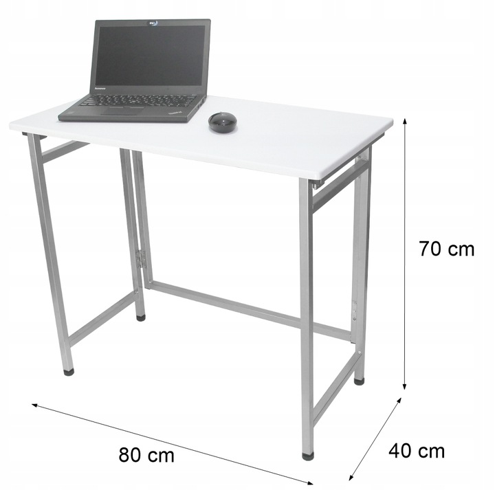 BIURKO KOMPUTEROWE SKŁADANE STOLIK LOFT BIAŁY Marka Lacarte