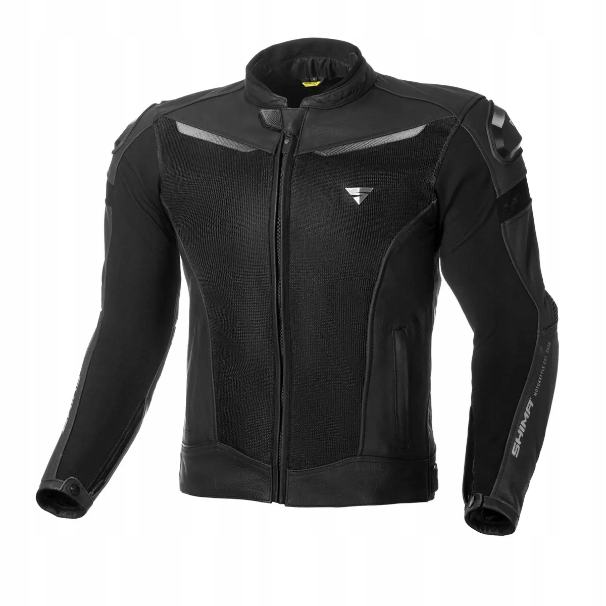 Shima Piston Black Kožená motocyklová bunda