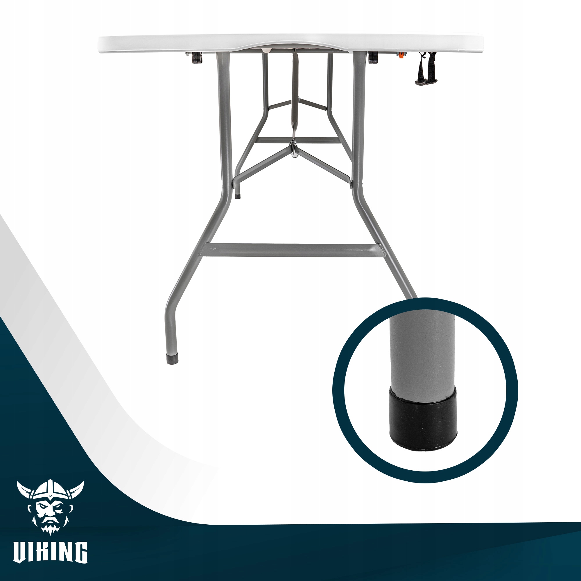 STÓŁ OGRODOWY PLASTIKOWY Cateringowy Składany Rozkładany Turystyczny 180 cm Szerokość mebla 180 cm