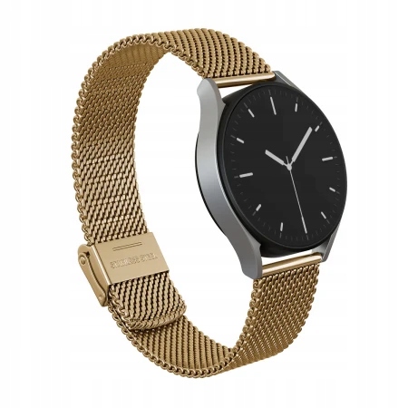Burga Metal Mesh elegantný univerzálny náramok Milánsky 22 mm zlatý