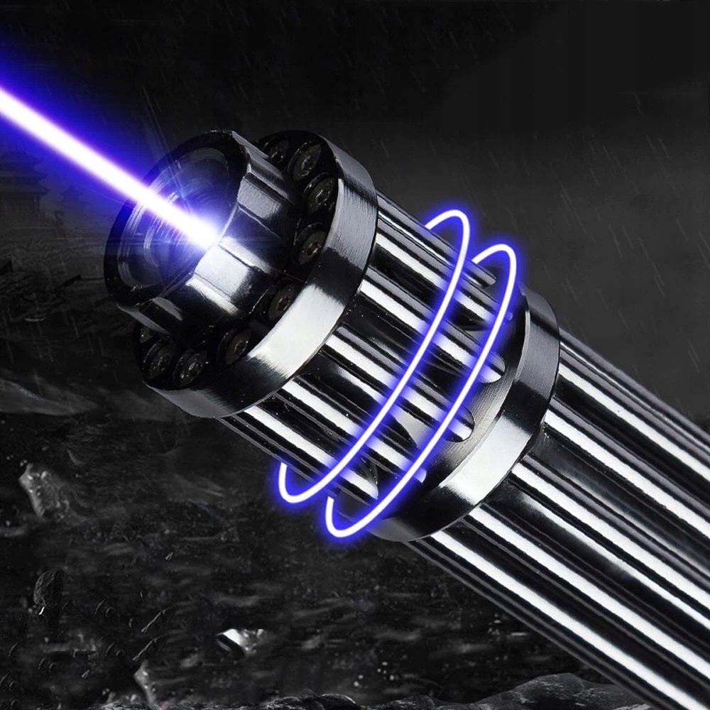 Laser Modrý 5000 Mw 5000 Mw Kufr Brýle