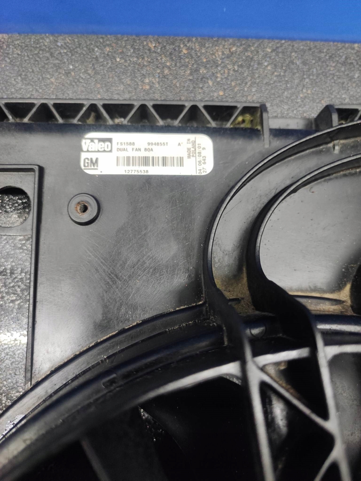 SAAB 9-3 OE 12775538 vrtule ventilátor chladiče