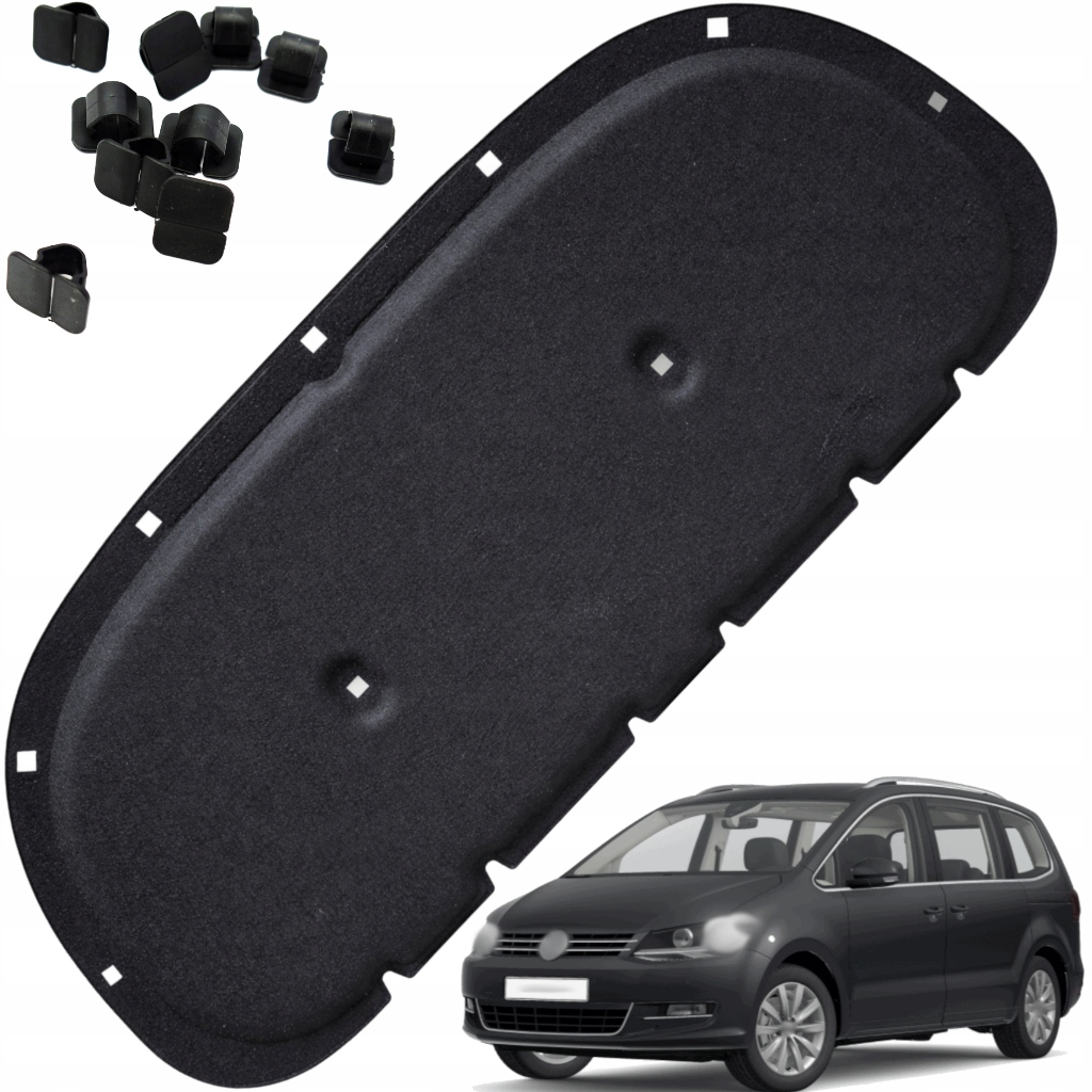 Tlumení kapoty Izolace podbití Volkswagen Sharan II 7N0 11-20 Spinky