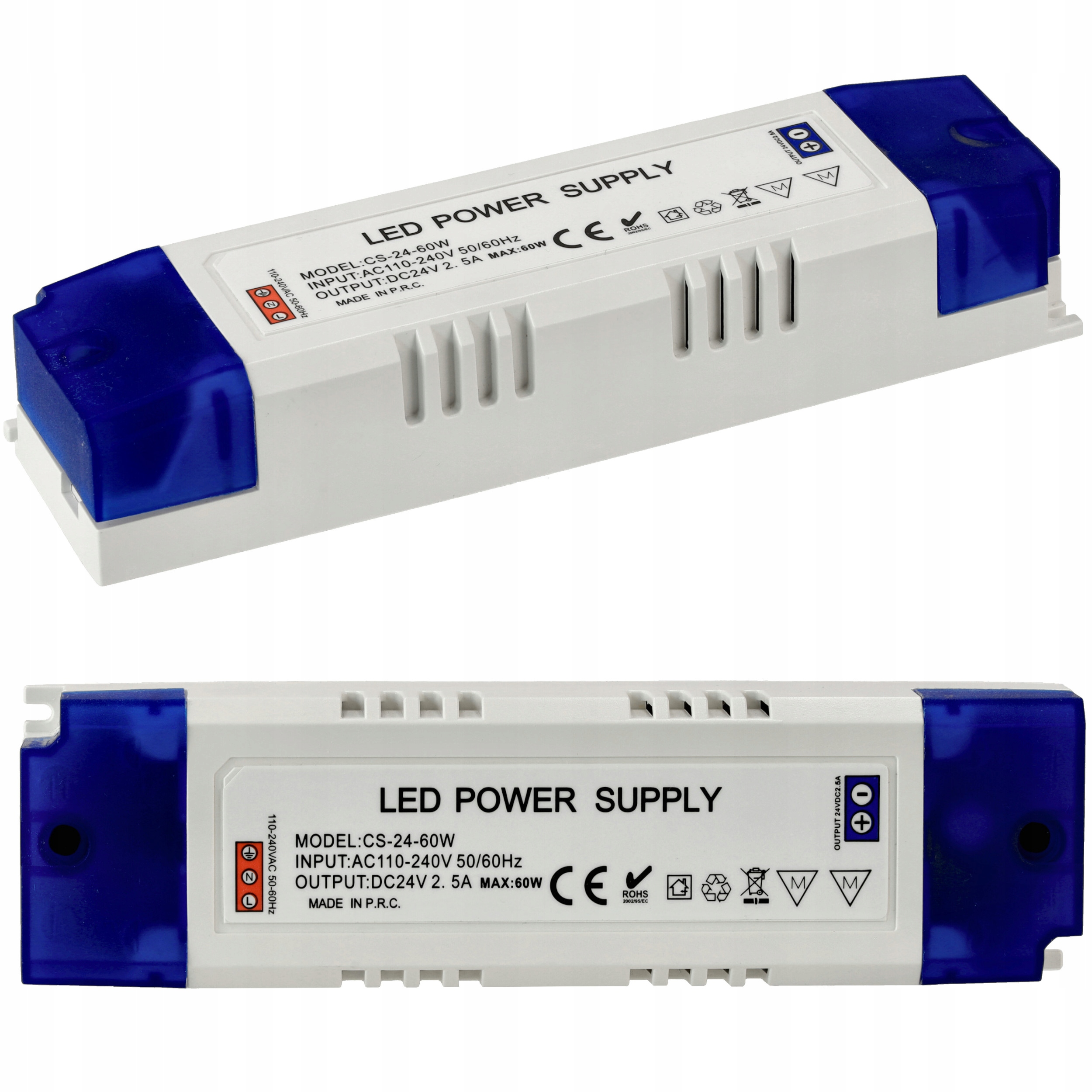 ZASILACZ LED 24V MEBLOWY 2,5A 60W DO TAŚMA TAŚMY LED Transformator