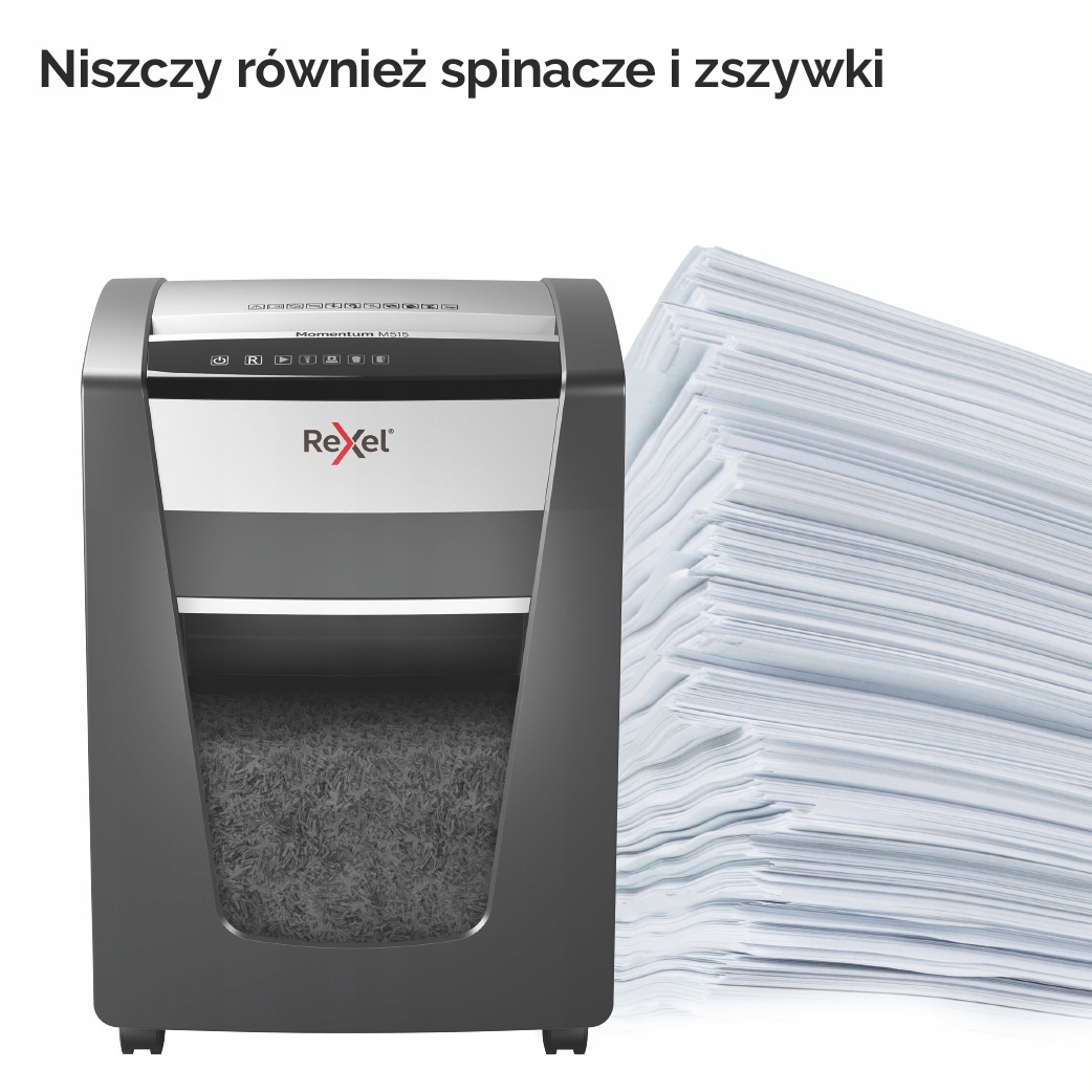 NISZCZARKA DO PAPIERU REXEL MOMENTUM M515 Podawanie papieru ręczne