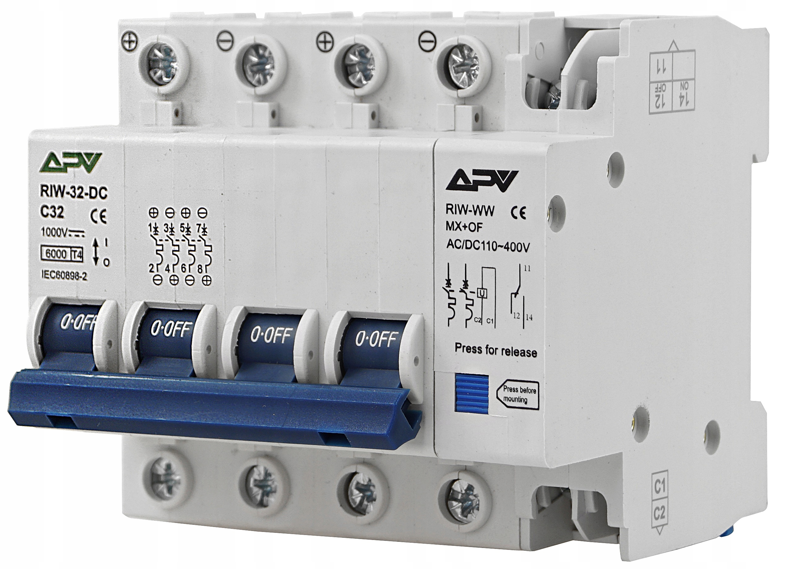 

Rozłącznik Izolacyjny Z Wyzwalaczem DC 32A 1000V
