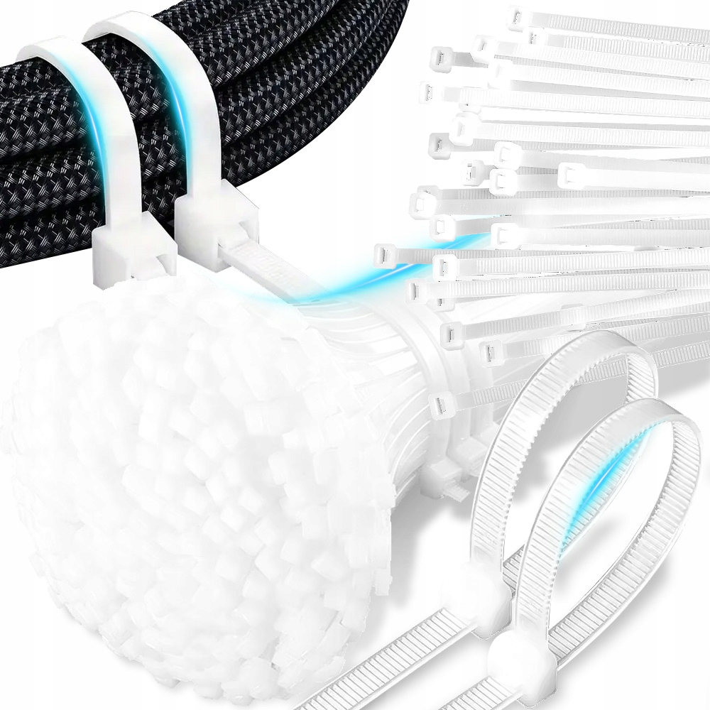 Opaski Zaciskowe Kablowe Ziperki Trytki Trytytki Mocne Wytrzymałe 100x2.5