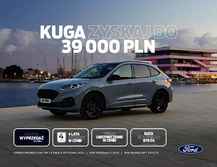 Ford Kuga prospekt 01 2025 cennik model 2025 polski (4198576909905