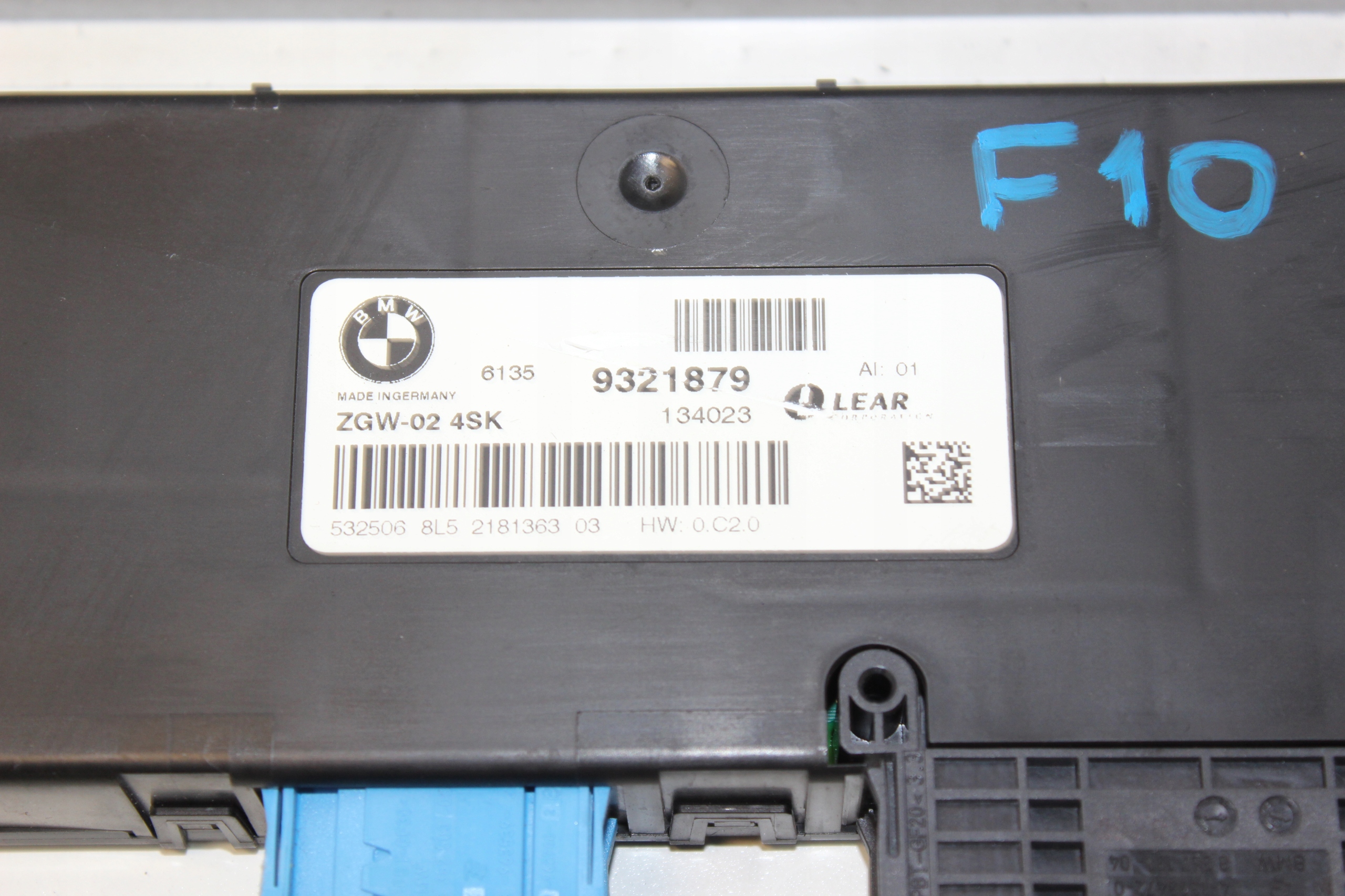 BMW F10 F11 module control unit ZGW 9321879