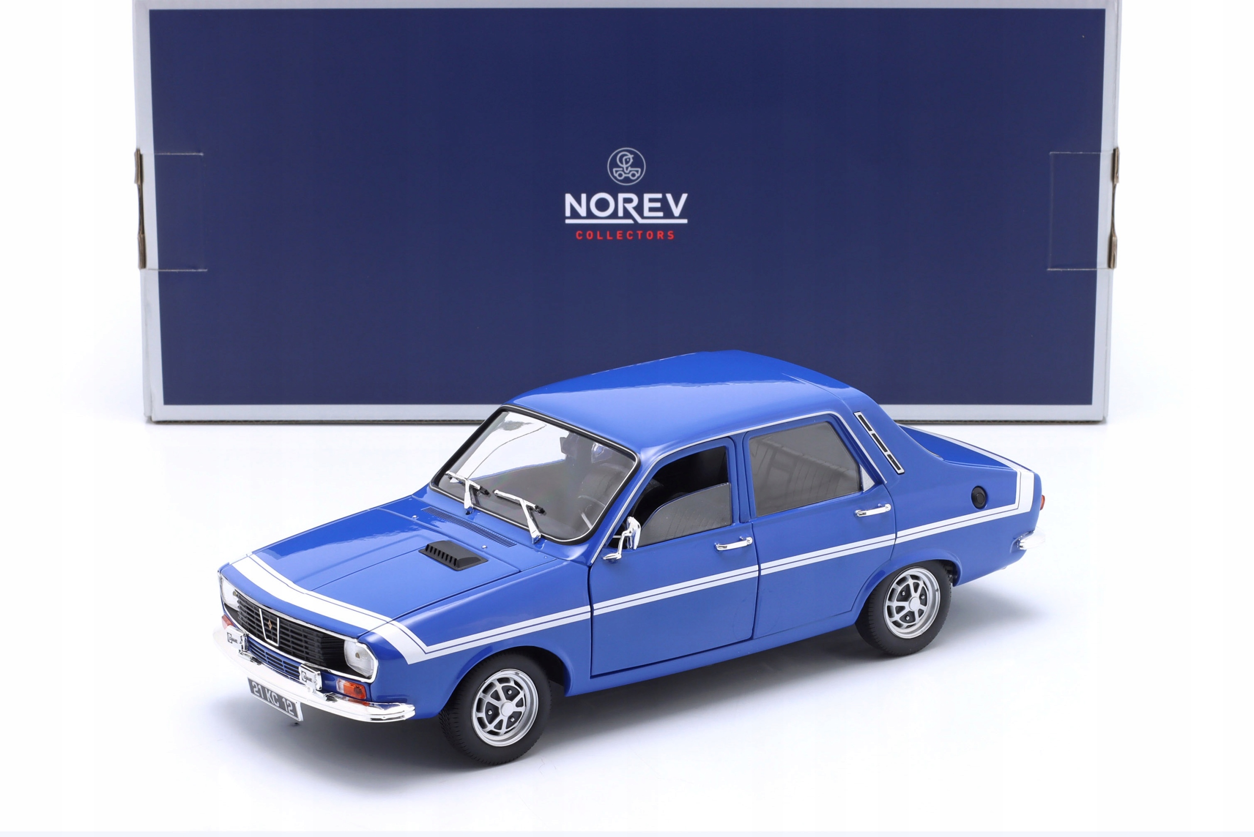 Norev Renault 12 Gordini 1971 Modrá/Bílá 1:18