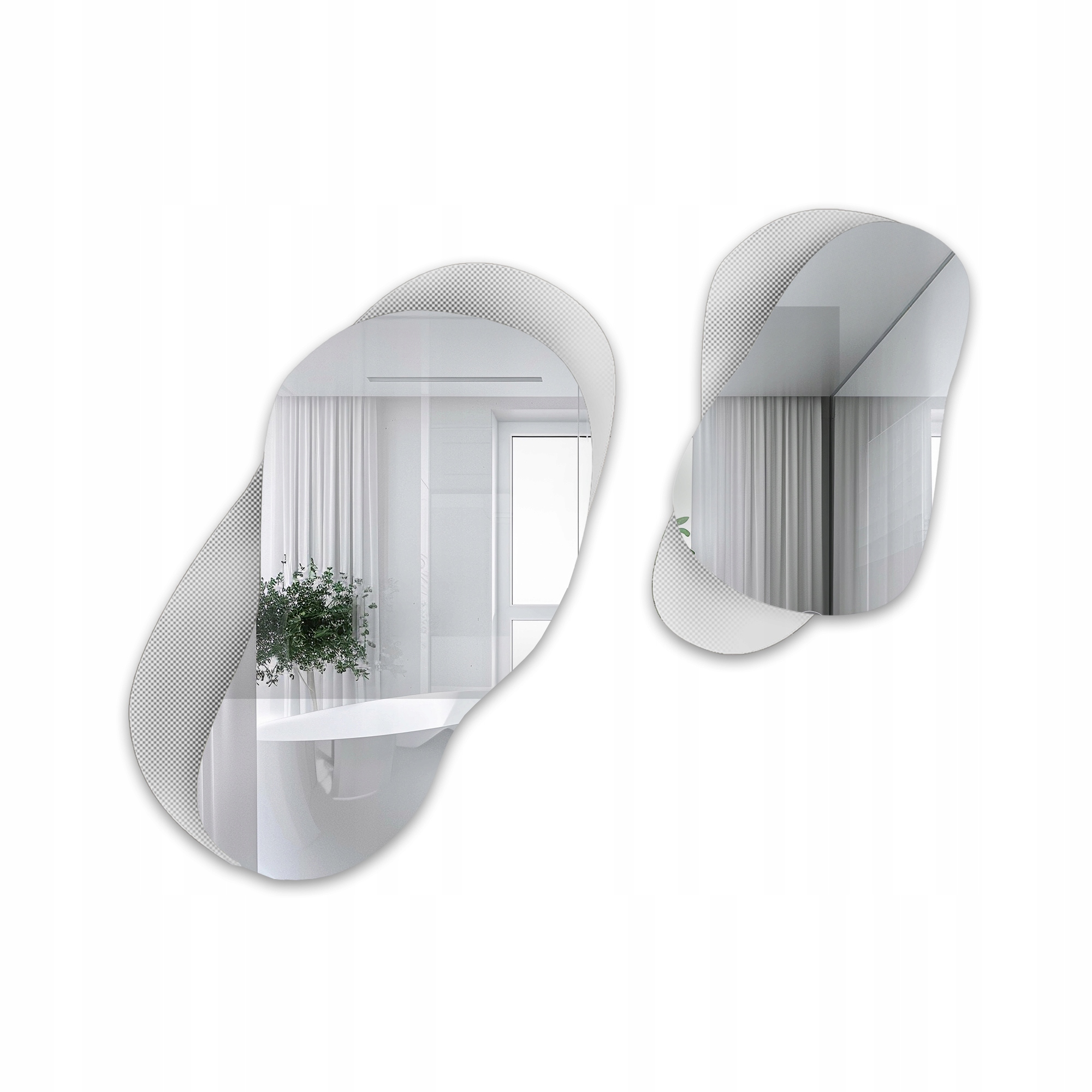 Dekorativní zrcadla na ornamentálním skle Luxora Gravelo 120 x 100 cm