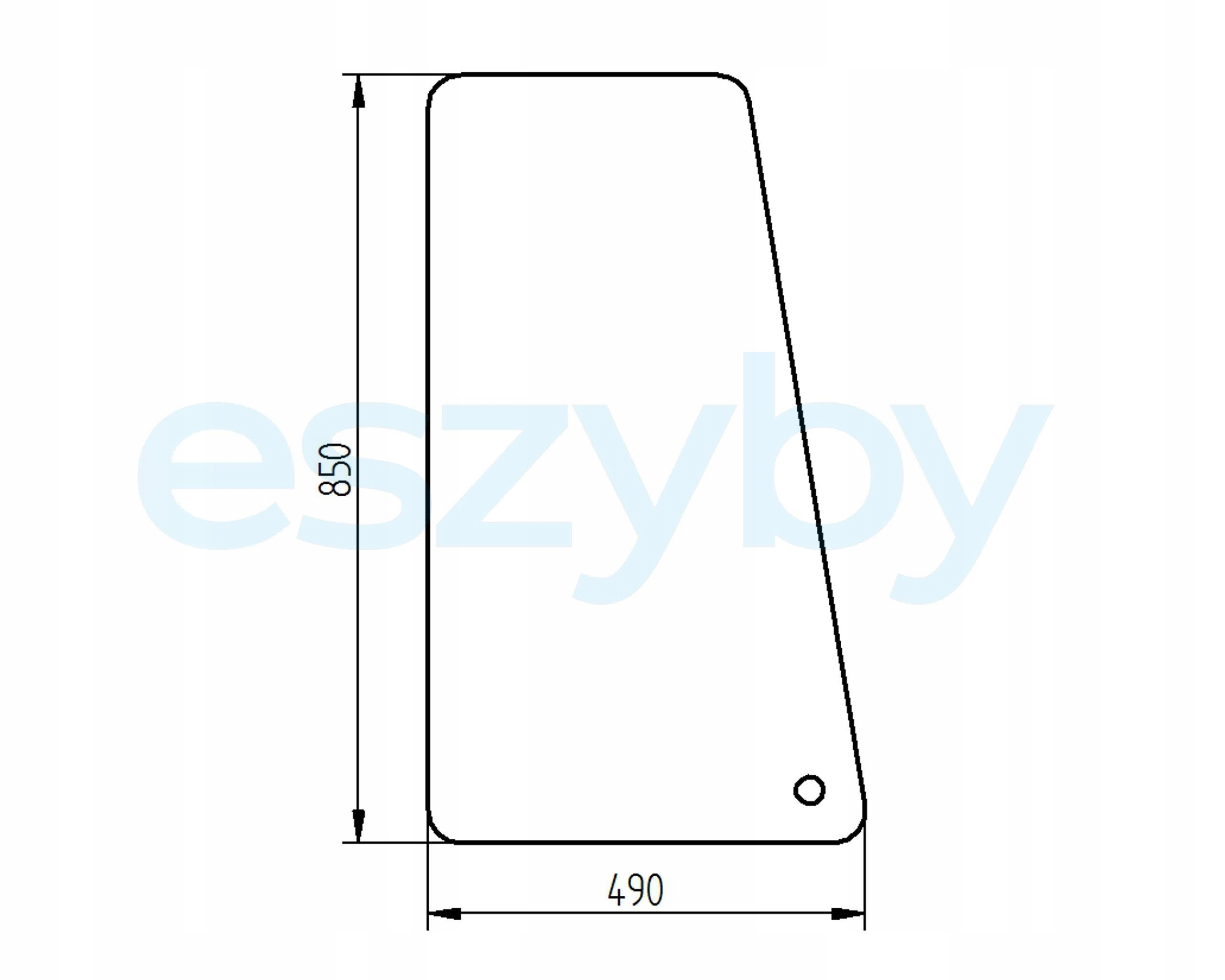 sklo nabíječka Merlo boční levá 044199