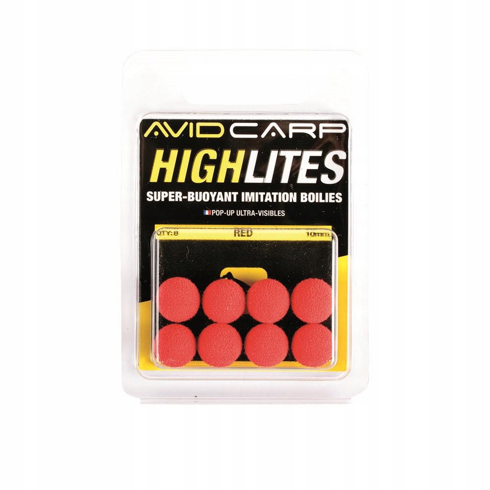 Avid Carp High Lites 14mm Red Pop-up Sztuczne kulki