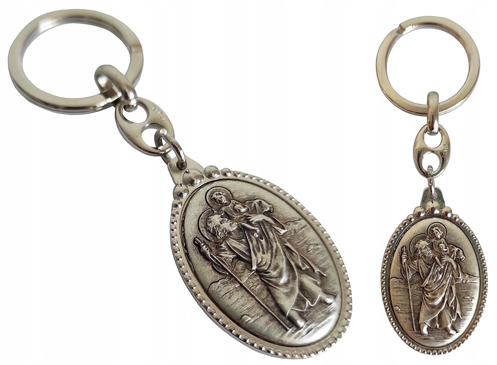 BRELOK DO KLUCZY ŚW. KRZYSZTOF PATRON KIEROWCÓW OW Model ŚW.KRZYSZTOF