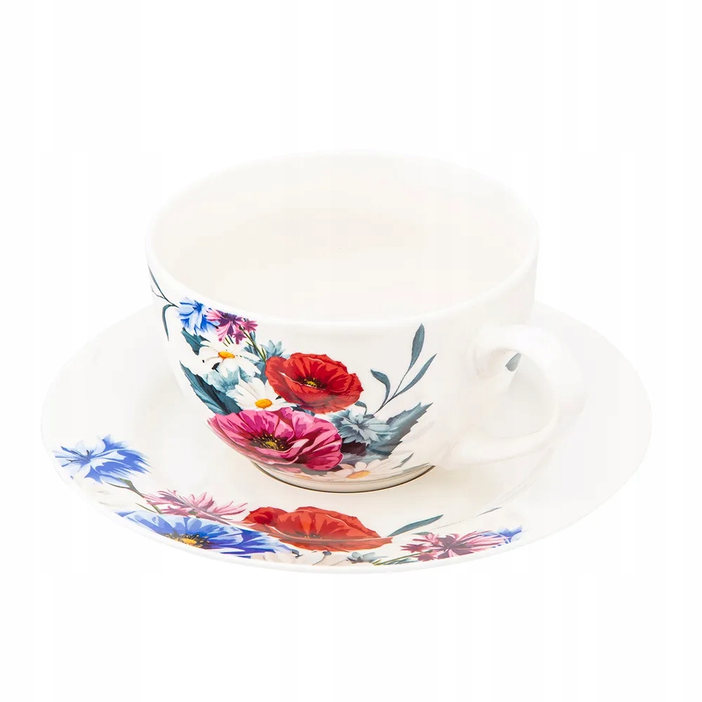 Filiżanka ze spodkiem porcelanowa Altom Design Kwiaty Polskie 250 ml Marka Altom Design