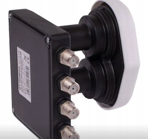 Gt-sat Quad Monoblock Lnb 3° pre 2 družice – 4 výstupy