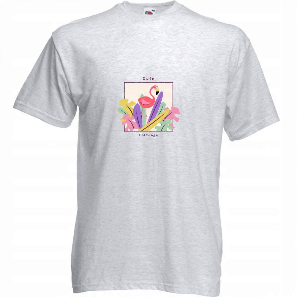 

Koszulka cute flamingo flaming M ash szara