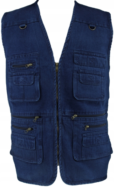 KAMIZELKA MĘSKA JEANS BEZRĘKAWNIK 5XL B37 Marka bez marki