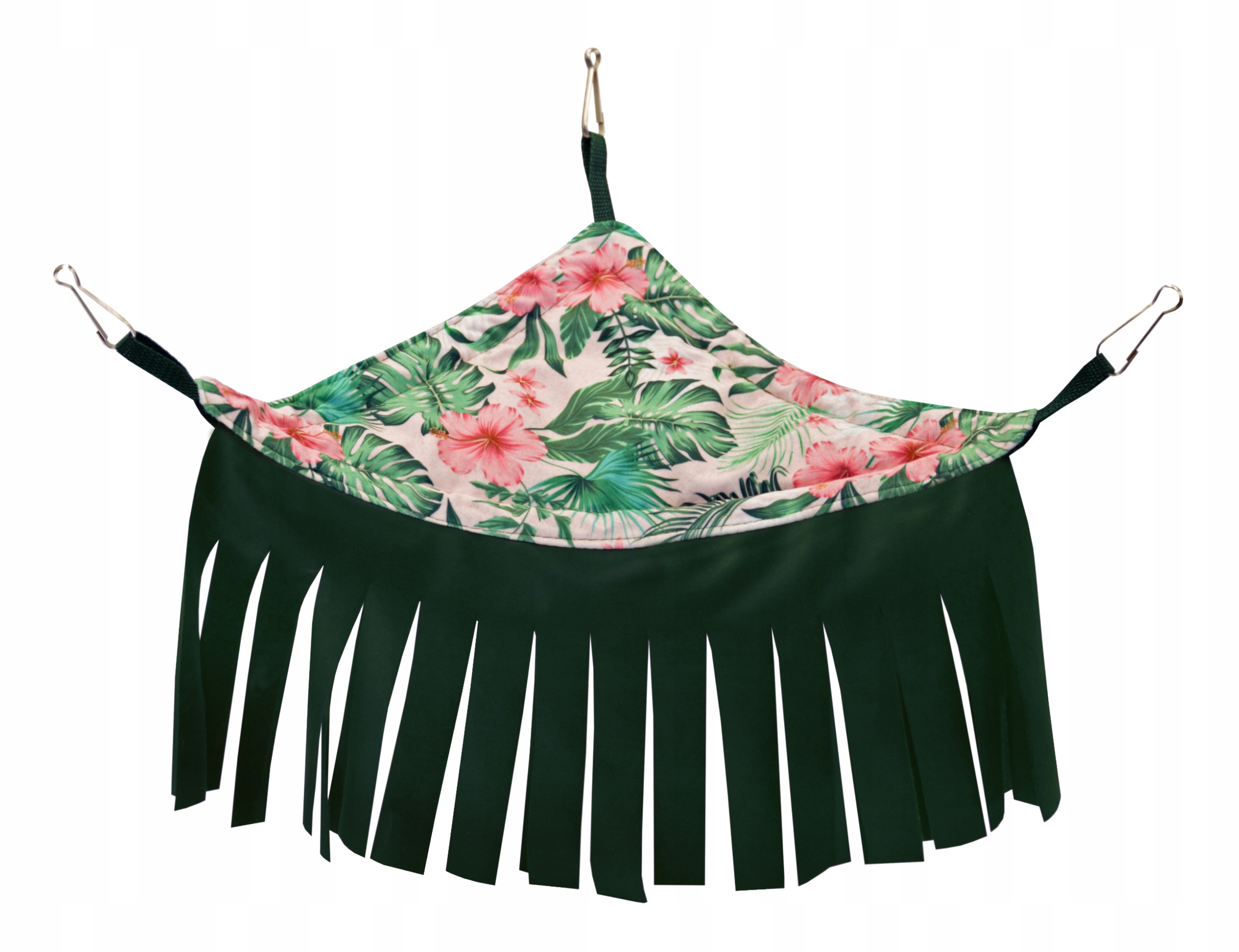 Levně Houpací Síť S Třásněmi Pro Králíka Morčete 45 X 45 CM Ibiškový Květ