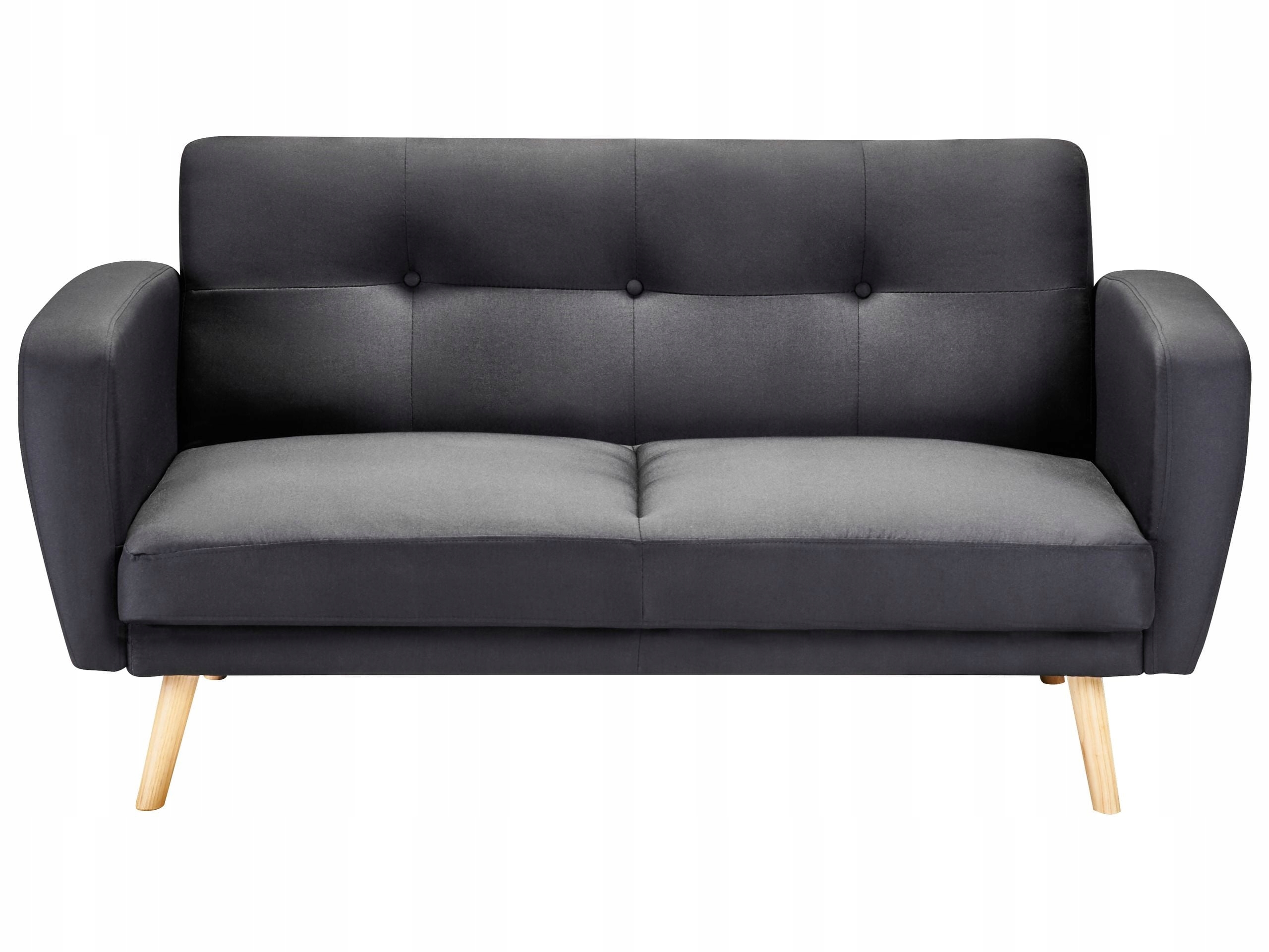 Sofa kanapa z funkcją spania czarna