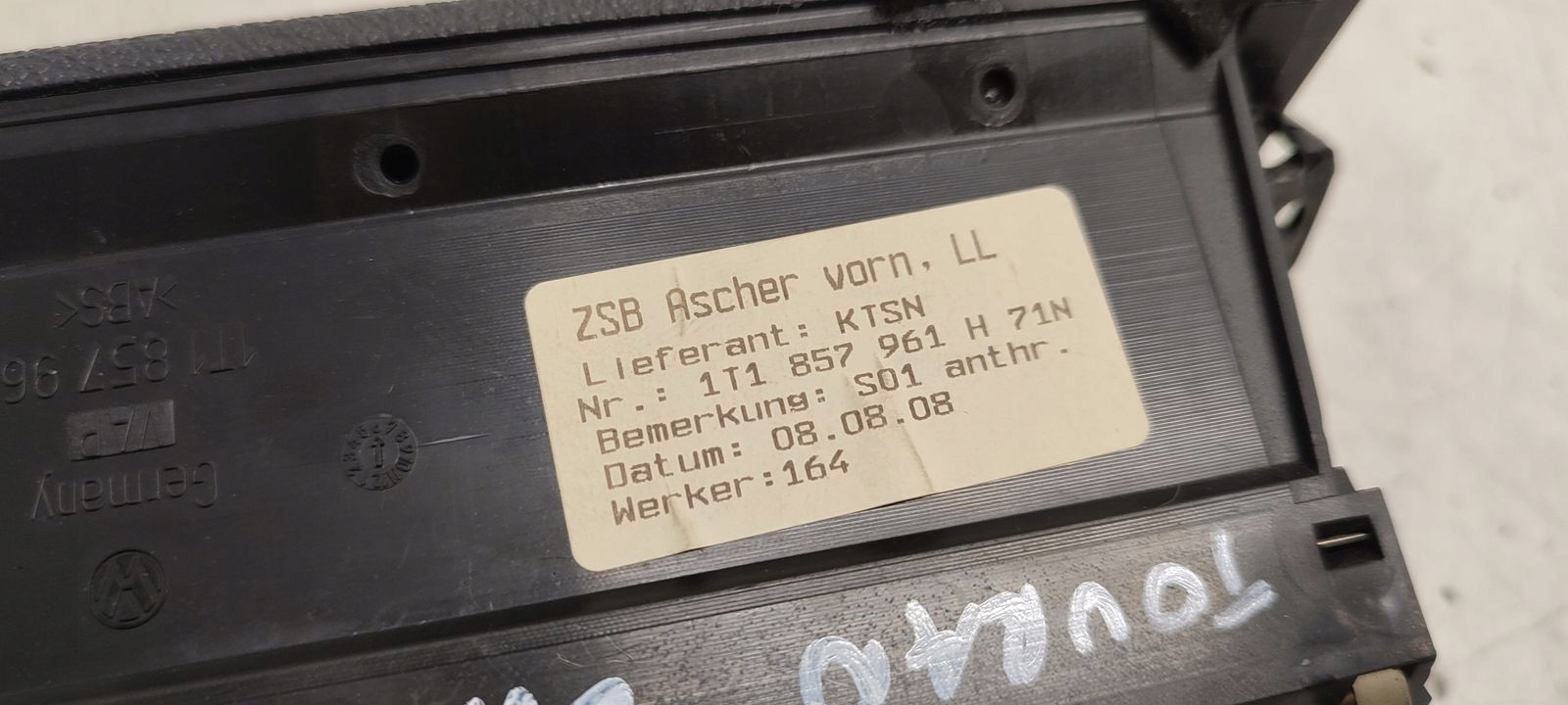 popolník VW Touran a LIFT 1,4 TSI