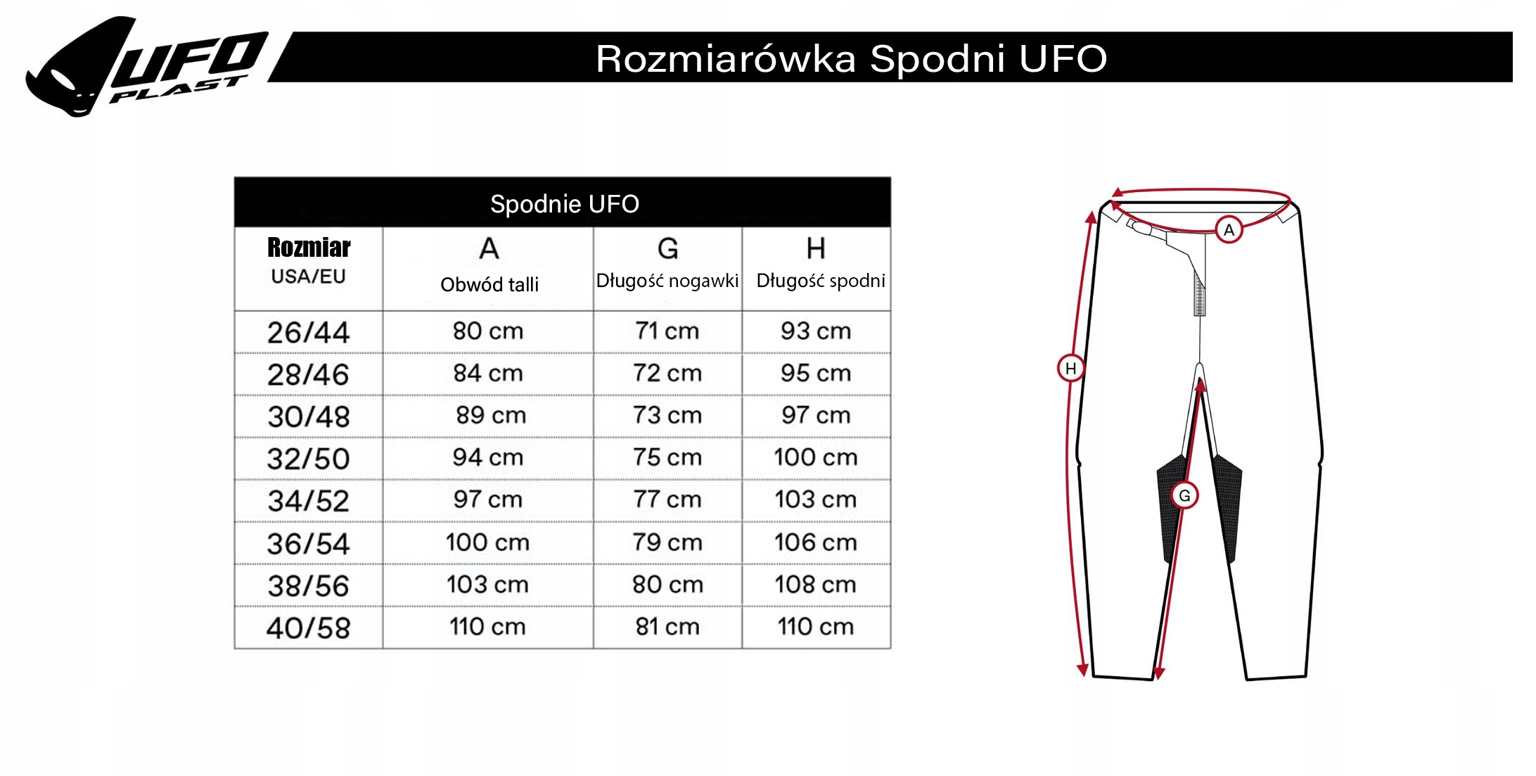 Spodnie cross enduro UFO Vanadium XXS Producent Ufo