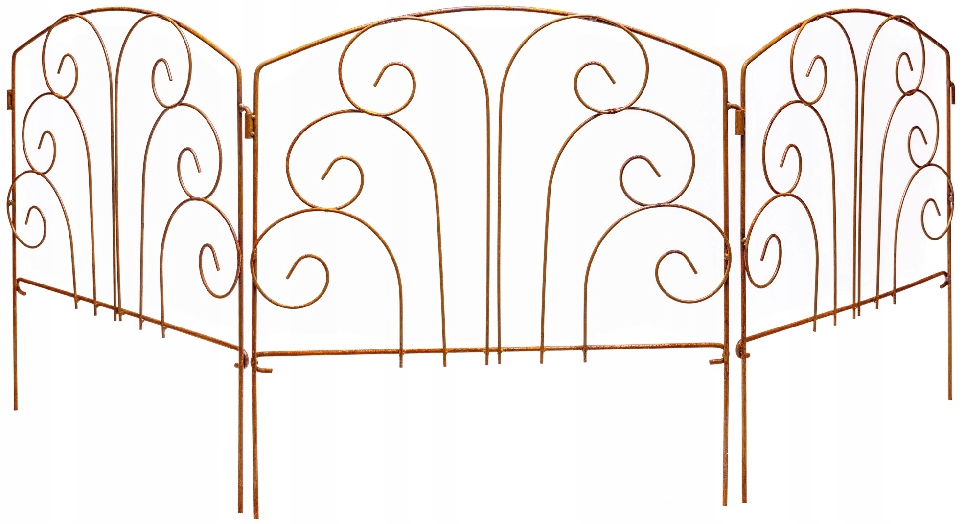 PŁOTEK PARAWAN OGRODOWY PALISADA METALOWA RDZAWA