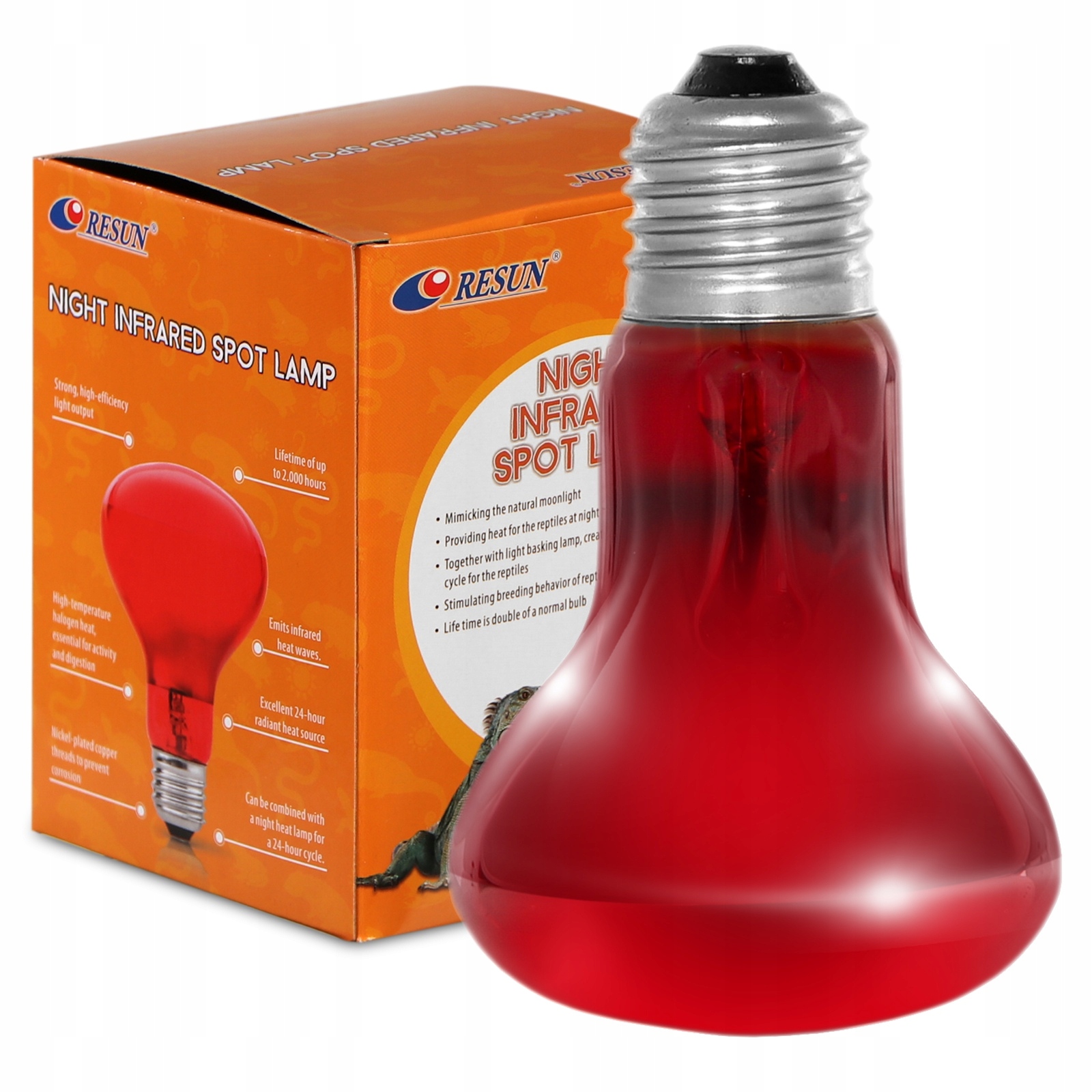 

Resun Infrared Lamp 75W Żarówka Podczerwona