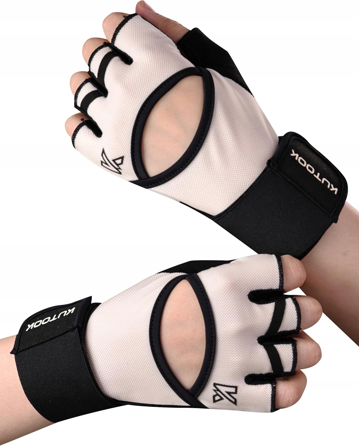 Rękawiczki treningowe fitness Kutook Unisex Beżowe XL