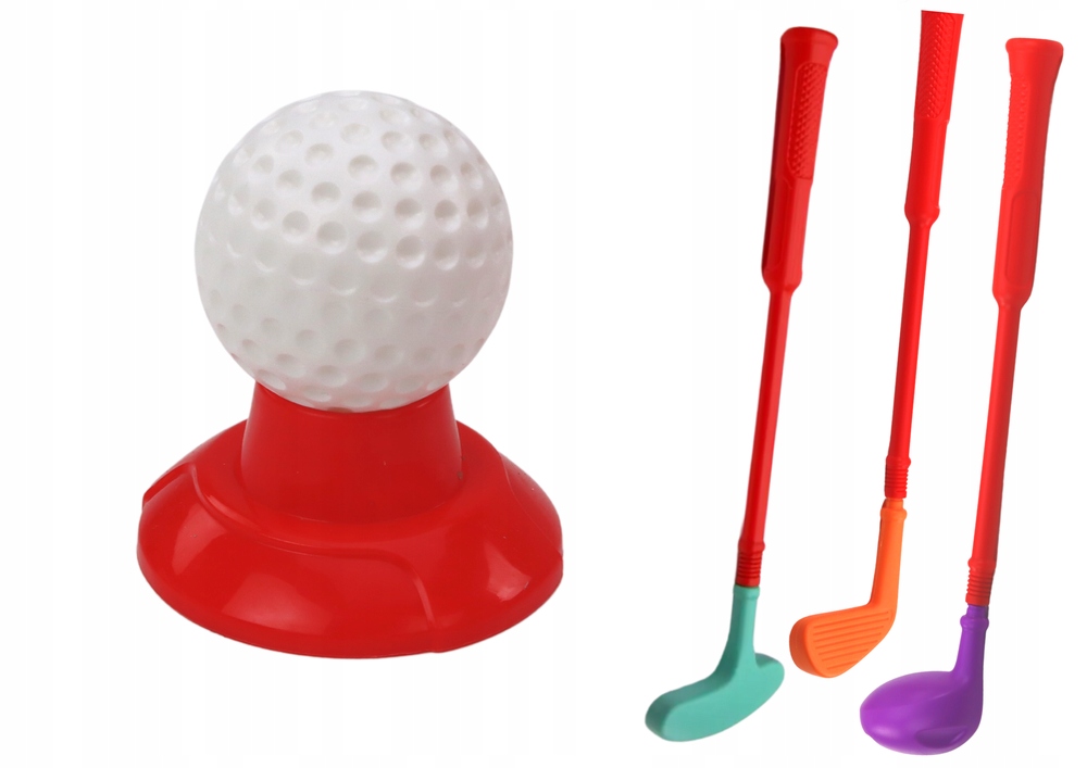 ZESTAW MINI GOLF Dla Dzieci Interaktywny Na Kółkach Na Ogród Marka Lean Toys