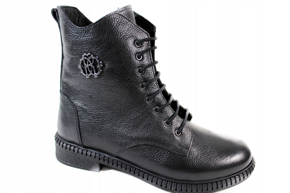 Botki T.Sokolski Z22-233 R.39 Skóra Czarne Lico