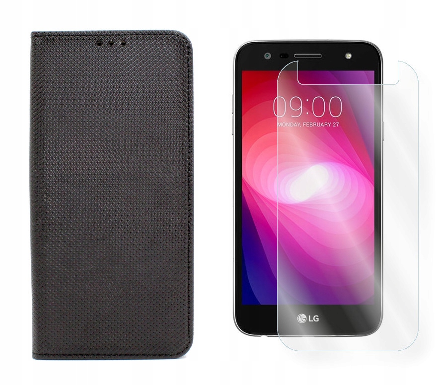 

Etui Smart Magnet do Lg X Power 2 czarny +szkło