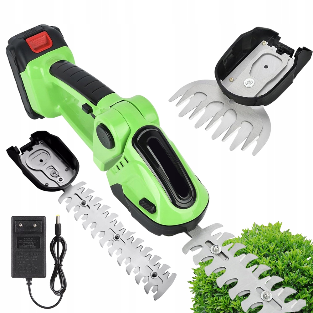 Akumulátorové Nůžky Na Živý Plot A Trávy 24V 2W1 390W+1.5Ah Aku