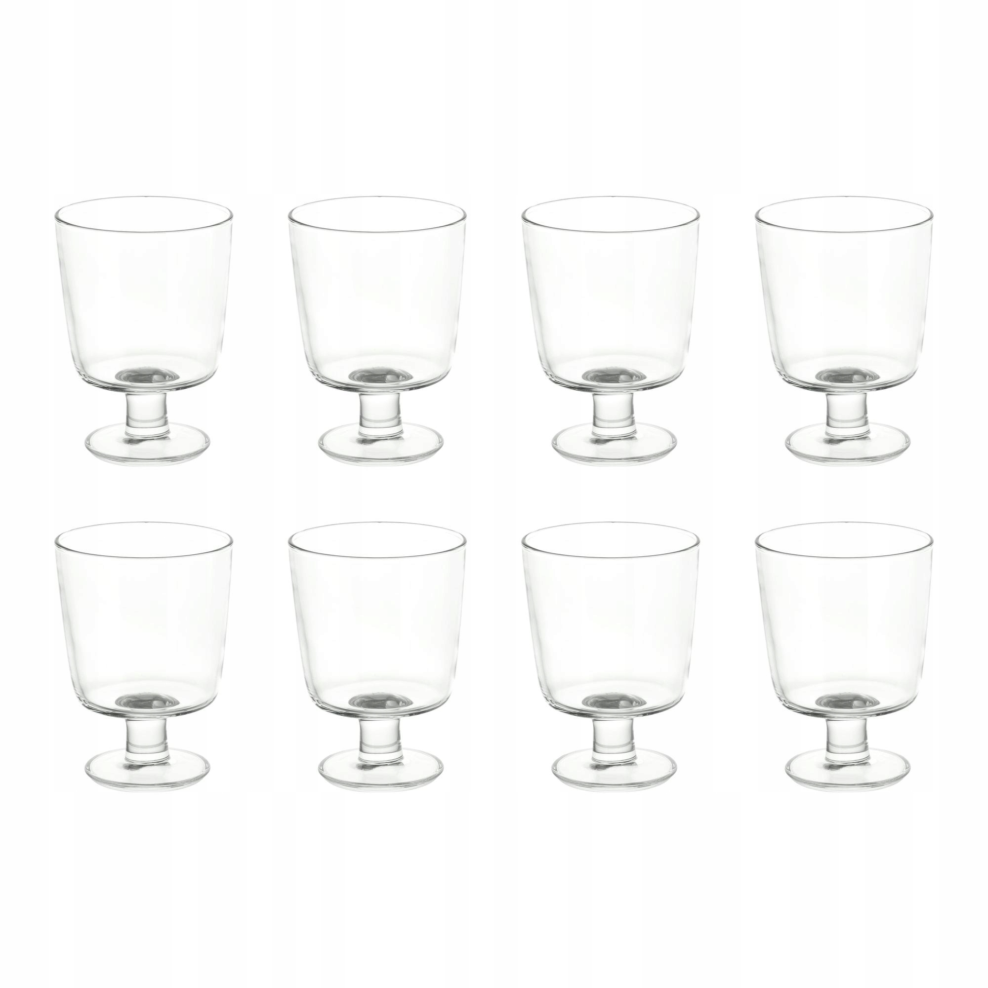 8 ks Ikea 365 Skleněný hrnek 30 cl na nápoje a dezerty
