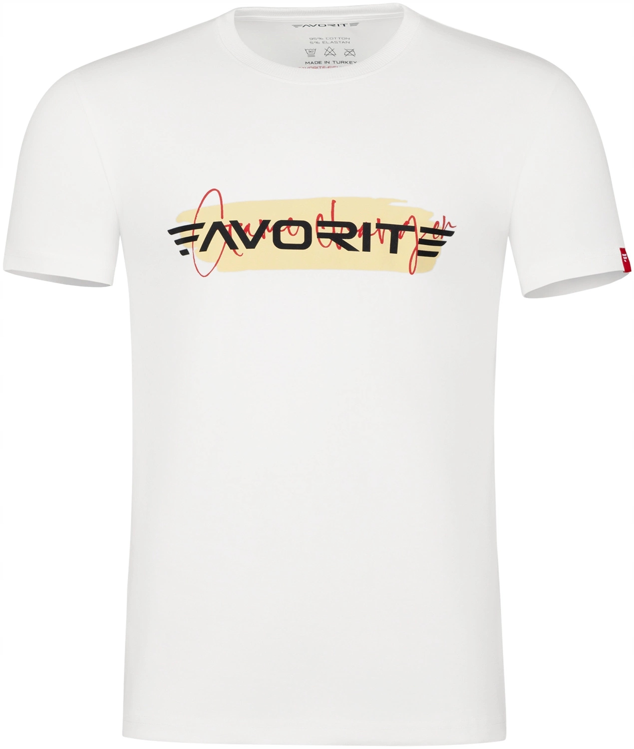 Favorite T-shirt Rubber Logo Ivory- rozmiar M