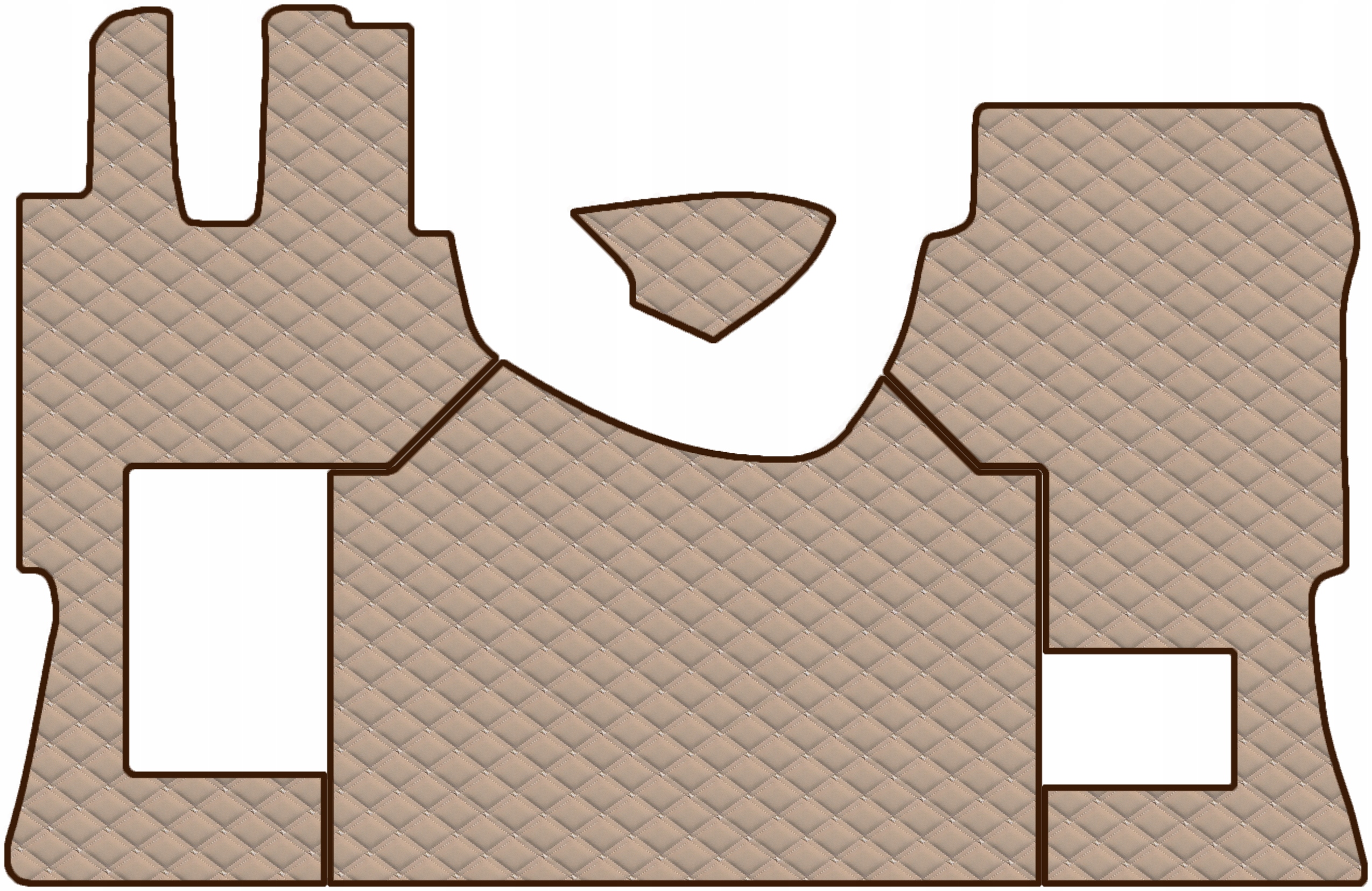 Dvojitě prošívané koberce Royal Mercedes Actros MP4, MP5