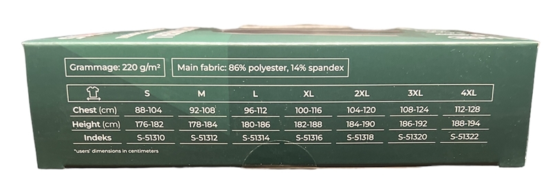 STALCO KOSZULKA TERMOAKTYWNA SKYLINE ODZIEŻ TERMICZNA ROZMIAR 4XL Rozmiar 4XL