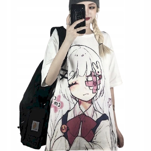

Koszulka Anime Harajuku Vintage Kawaii Koreańska