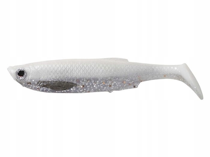 SG 3D Bleak Paddle Tail 8cm 4g White Silver