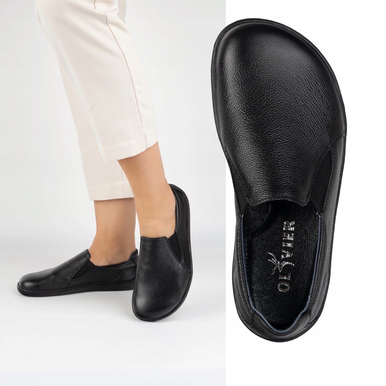 Barefoot Dámské minimalistické nazouvací boty 1308POL černé 37