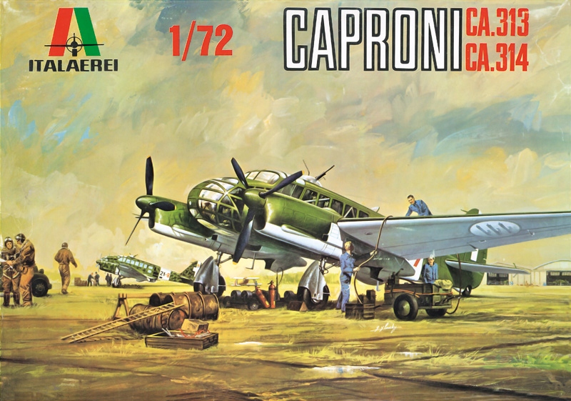 Italeri 0106 1/72 Caproni Ca. 313/314 Vintage speciální výroční edice